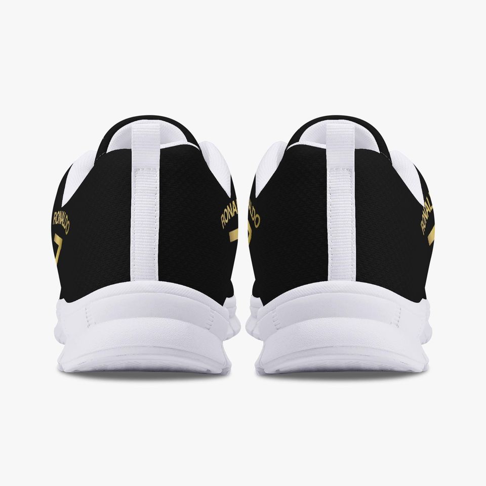 Ronaldo Classic Lightweight Mesh Sneakers - White/Black