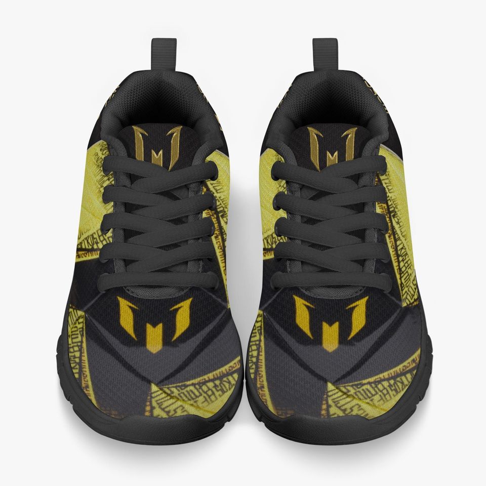 Messi Kids' Lightweight Mesh Sneakers - Black