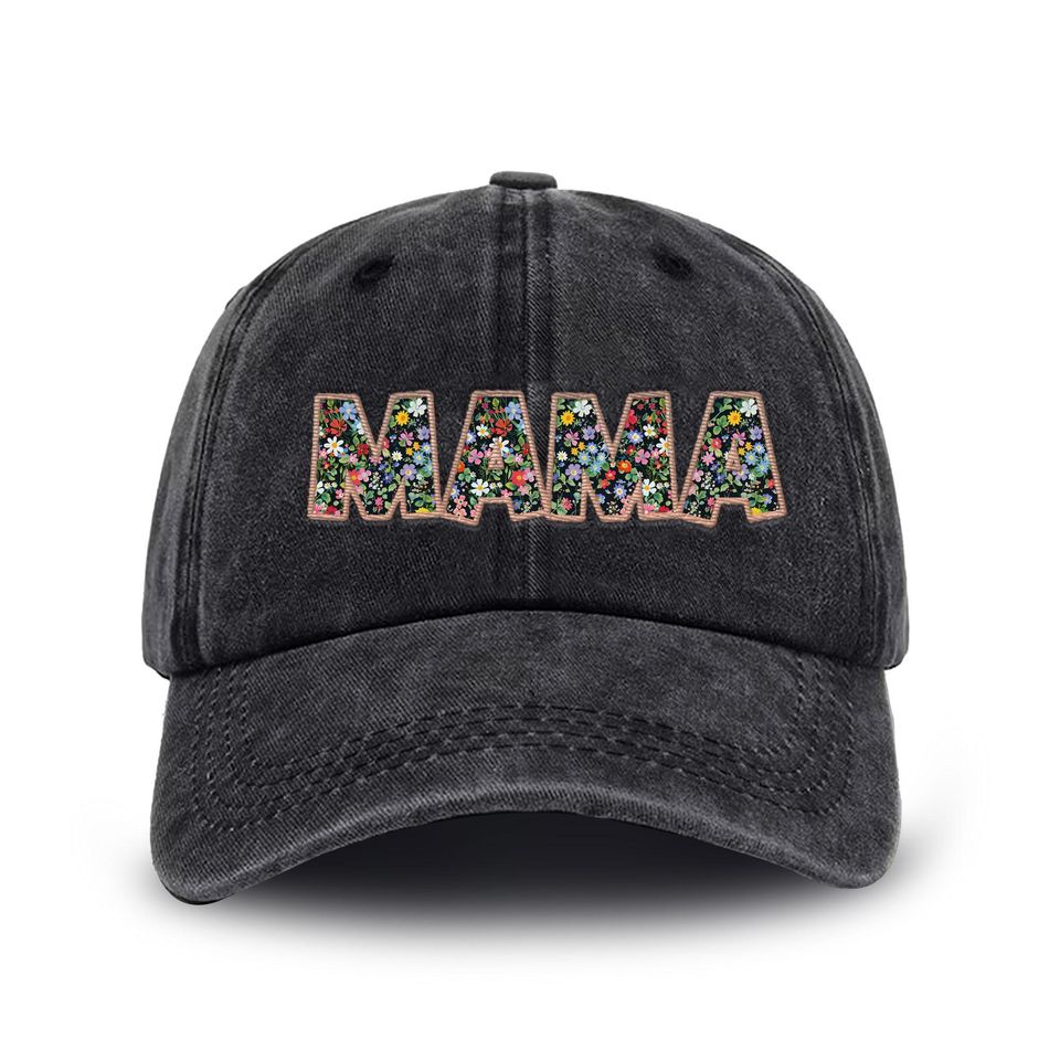Personalized Mothers Day Embroidered Hat, Mama Vintage Baseball Hat, Gift For New Mom, Pregnancy Announcement, Mothers Day Gift