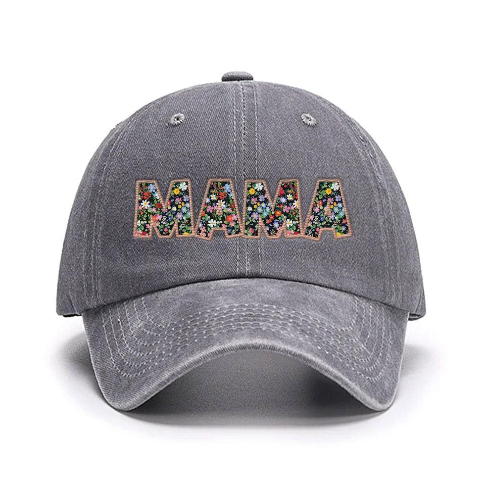 Personalized Mothers Day Embroidered Hat, Mama Vintage Baseball Hat, Gift For New Mom, Pregnancy Announcement, Mothers Day Gift