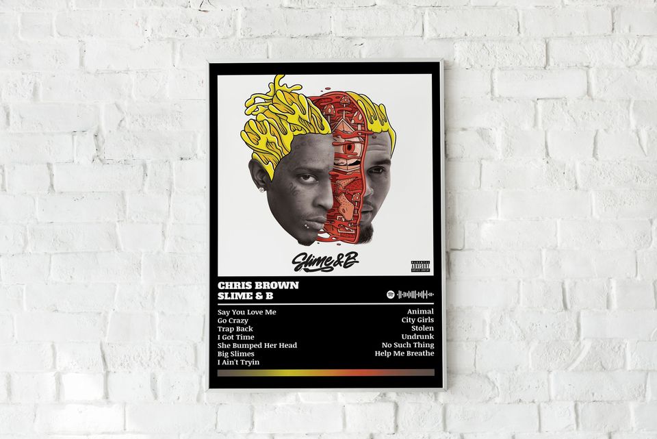 Chris Brown Poster Print | Slime & B Poster