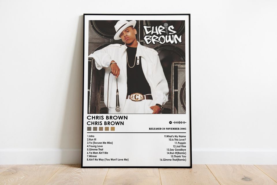 Chris Brown Poster Print | Chris Brown Poster | Music Poster