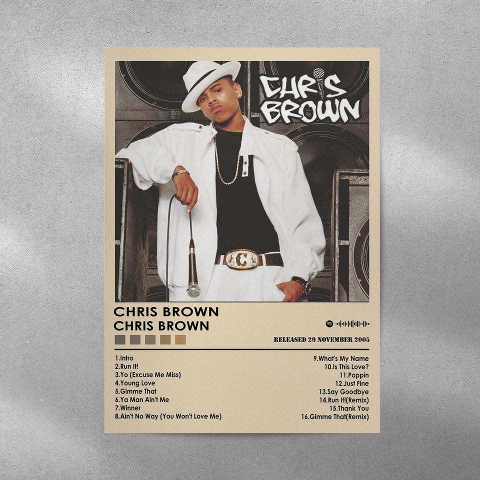 Chris Brown Poster Print | Chris Brown Poster | Music Poster