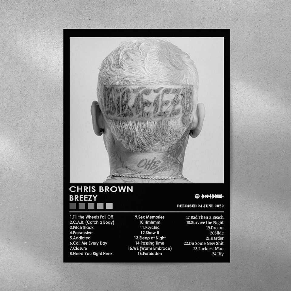 Chris Brown Poster Print | Breezy Poster | Music Poster