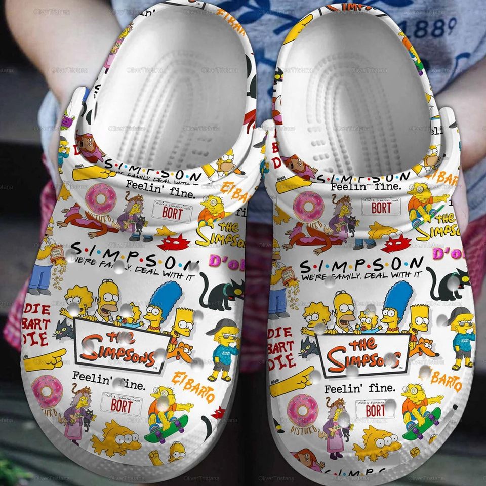The Simpsons Clogs, The Simpsons Sandals, The Simpsons Fans Gifts, The Simpsons Summer Shoes, Mens Sandals, Womens Sandals
