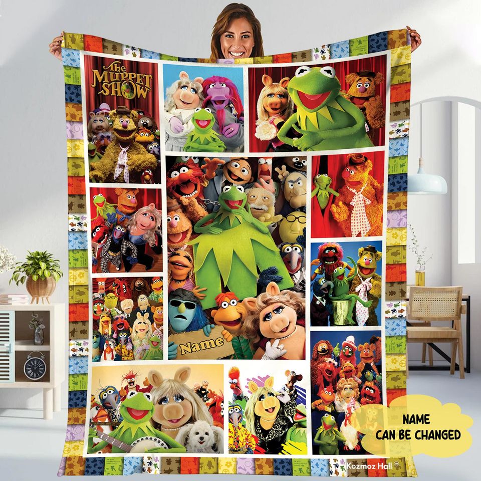 Personalized The Muppet Christmas Carol Fleece Blanket, The Muppet Lovers Blanket