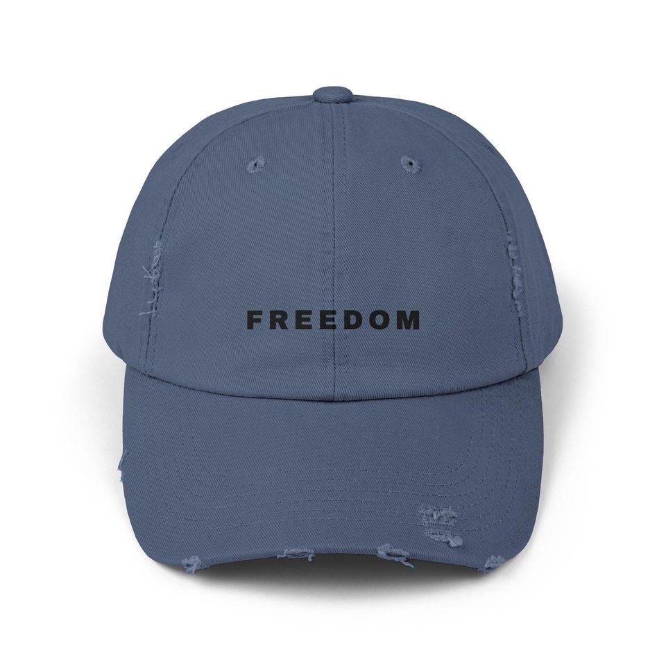 Charlie Kirk Distressed Cap, Freedom Cap, Rest in Peace Charlie Kirk Hat, Remembering Charlie Kirk Cap