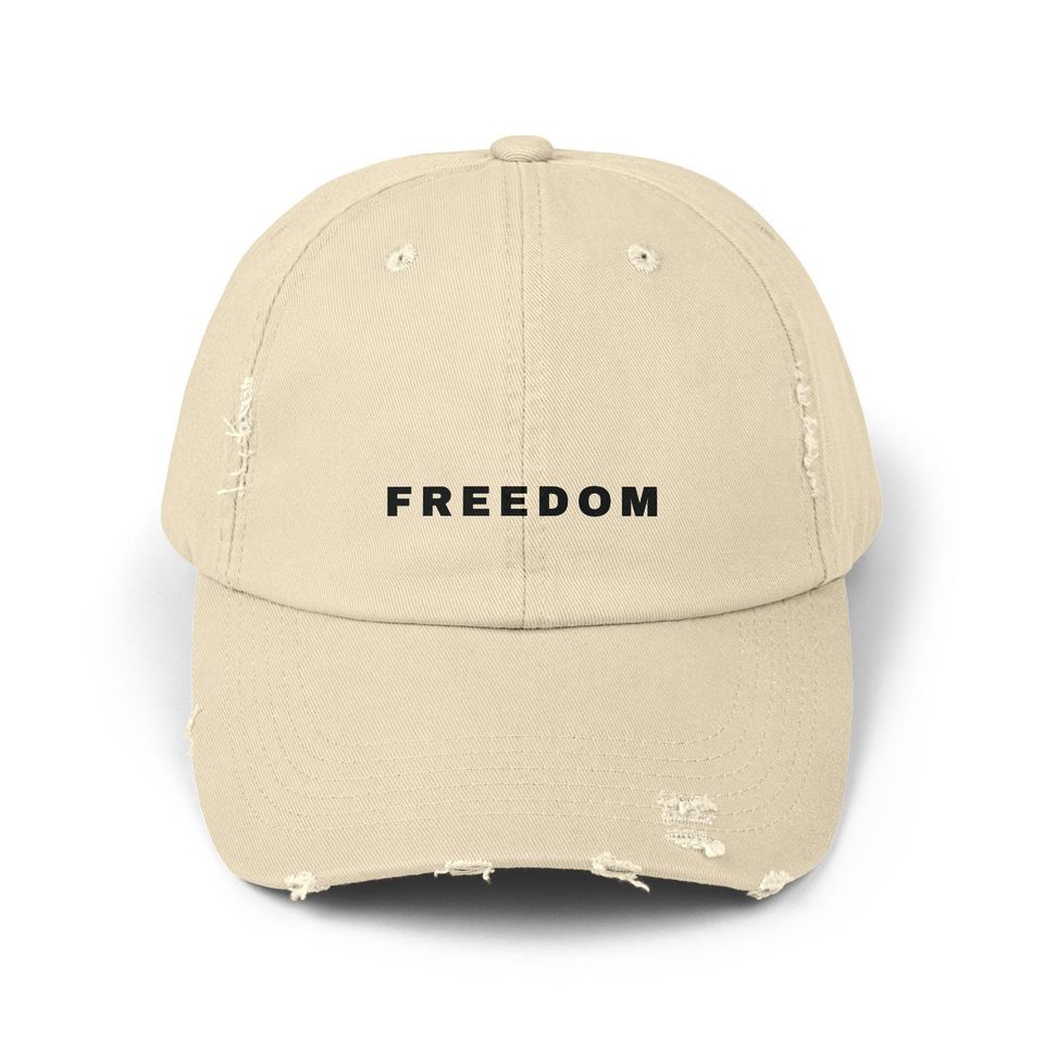 Charlie Kirk Distressed Cap, Freedom Cap, Rest in Peace Charlie Kirk Hat, Remembering Charlie Kirk Cap