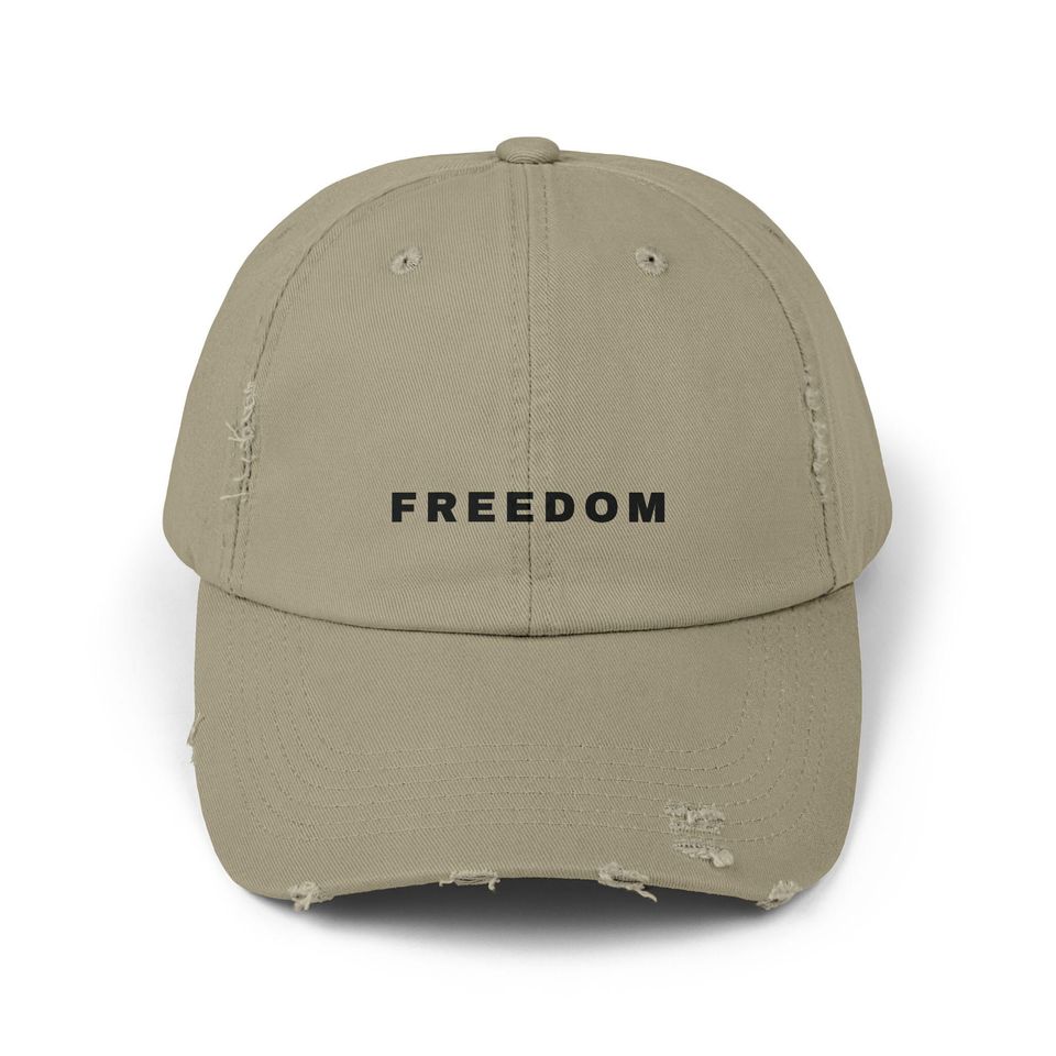 Charlie Kirk Distressed Cap, Freedom Cap, Rest in Peace Charlie Kirk Hat, Remembering Charlie Kirk Cap