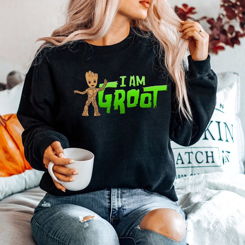 I Am Groot Sweatshirt, baby Groot Sweatshirt