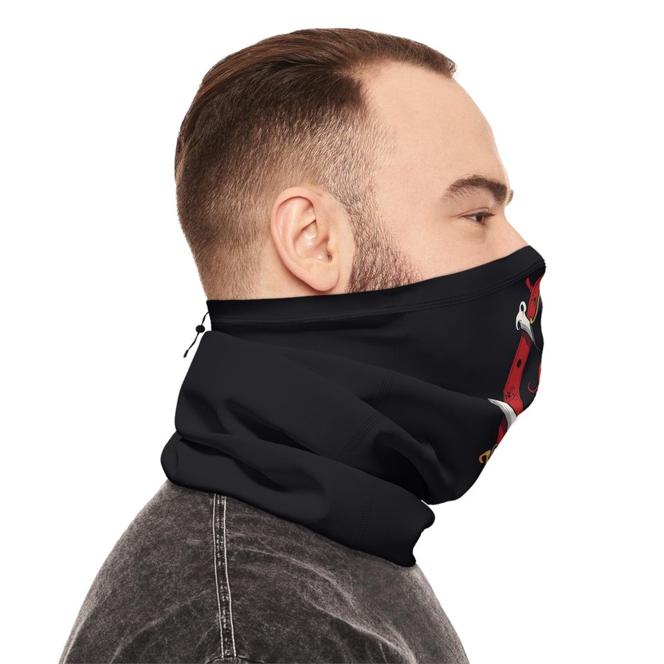 Pirate Neck Gaiter, Ski Mask, Face Covering, Winter Gear Accessory, Halloween Costume