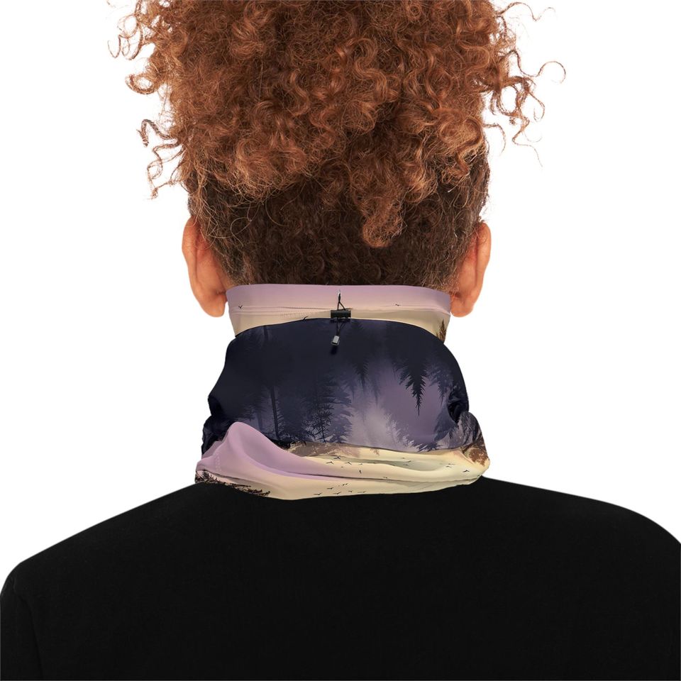 Sunset Forest Fleece Winter Neck Gaiter Scarf