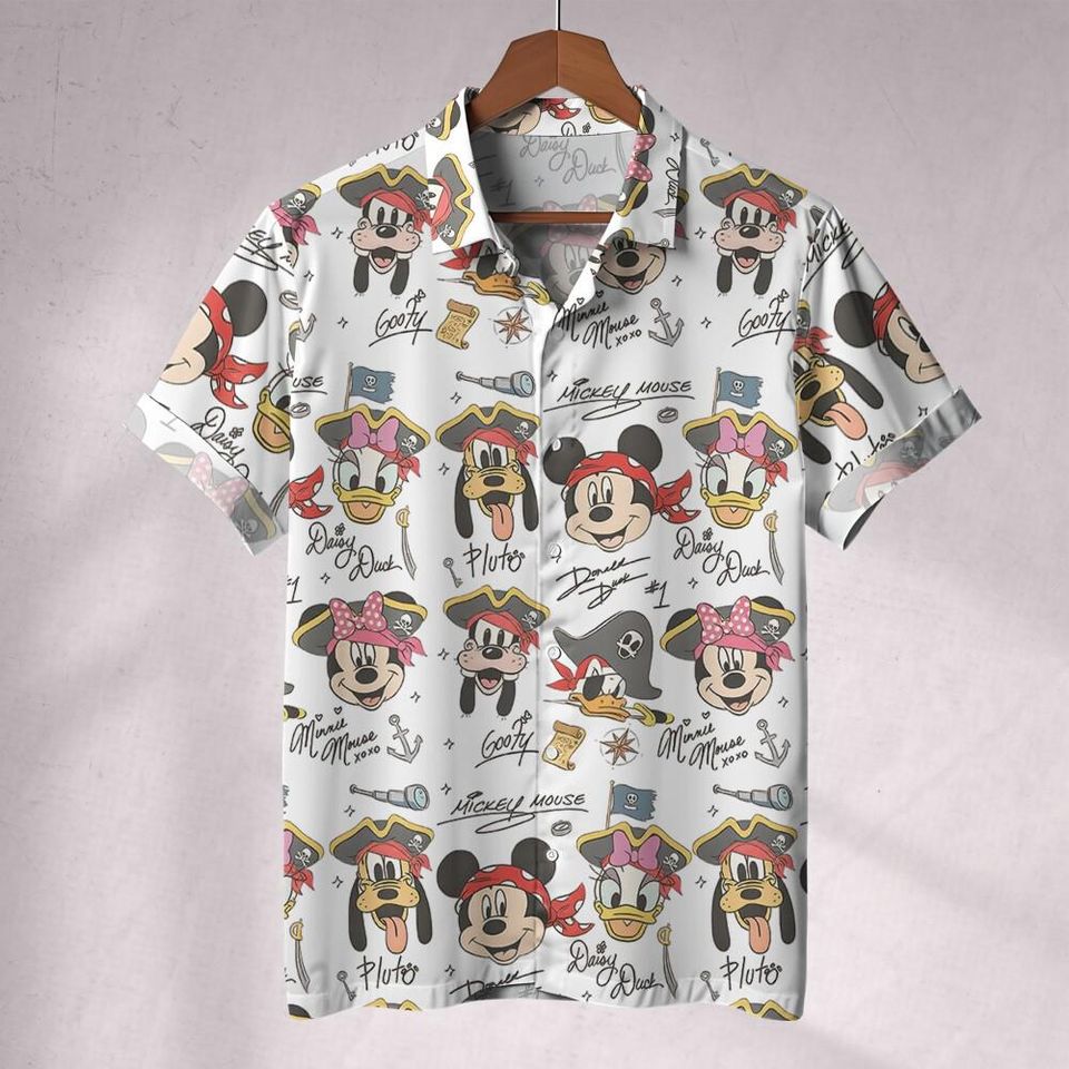 Disney Mickey Mouse Pirates Hawaiian Shirt for Men and Women
