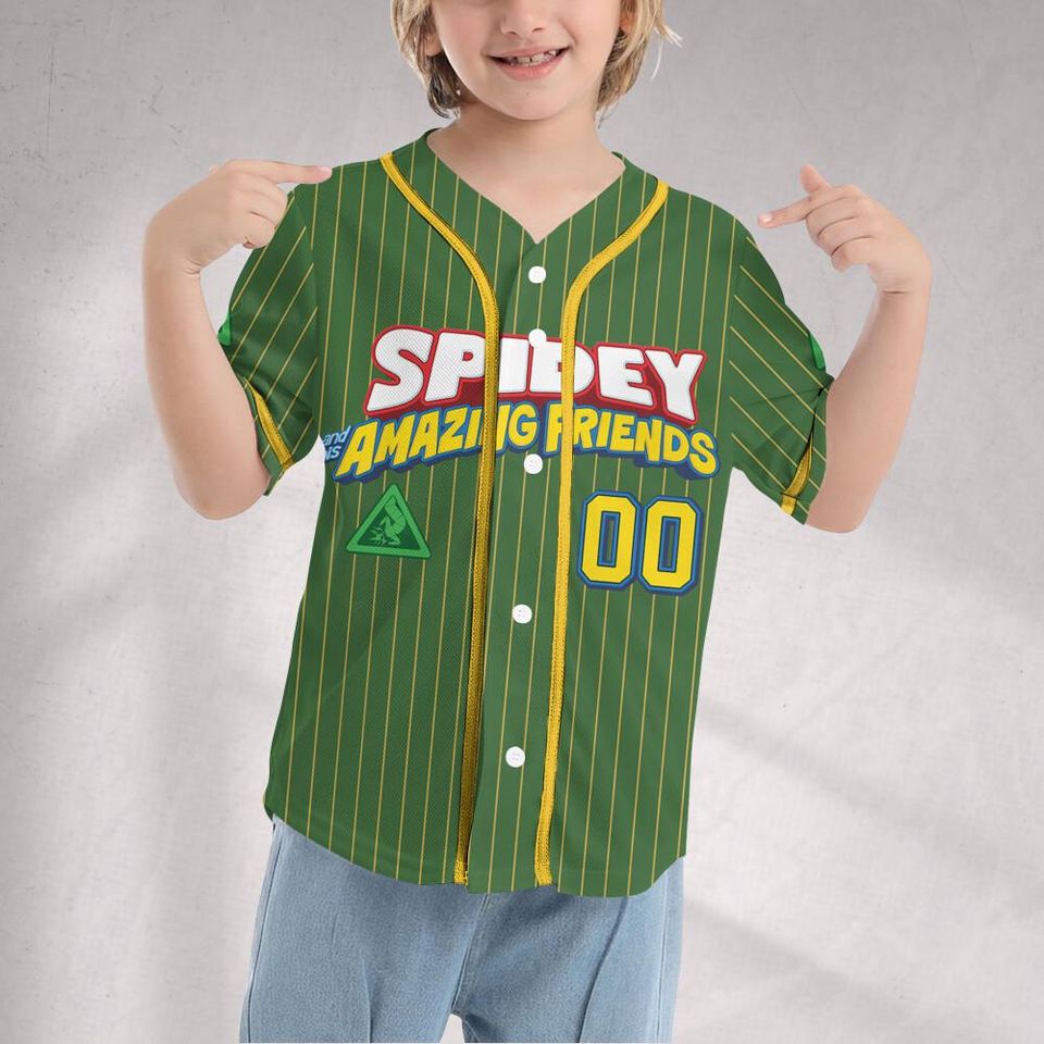 Personalize Spidey And His Amazing Friends Doctor Octopus , Custom Spidey Baseball Jersey Kids, Youth, Adult, Spidey Birthday Jersey
