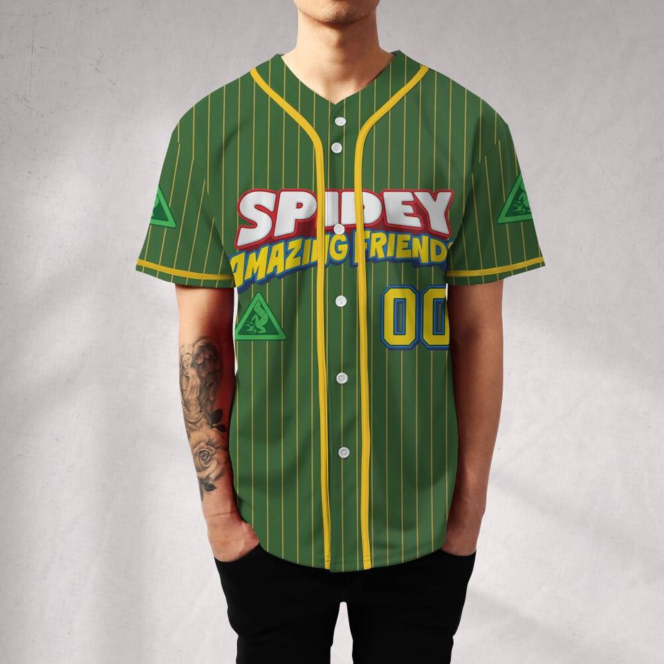 Personalize Spidey And His Amazing Friends Doctor Octopus , Custom Spidey Baseball Jersey Kids, Youth, Adult, Spidey Birthday Jersey