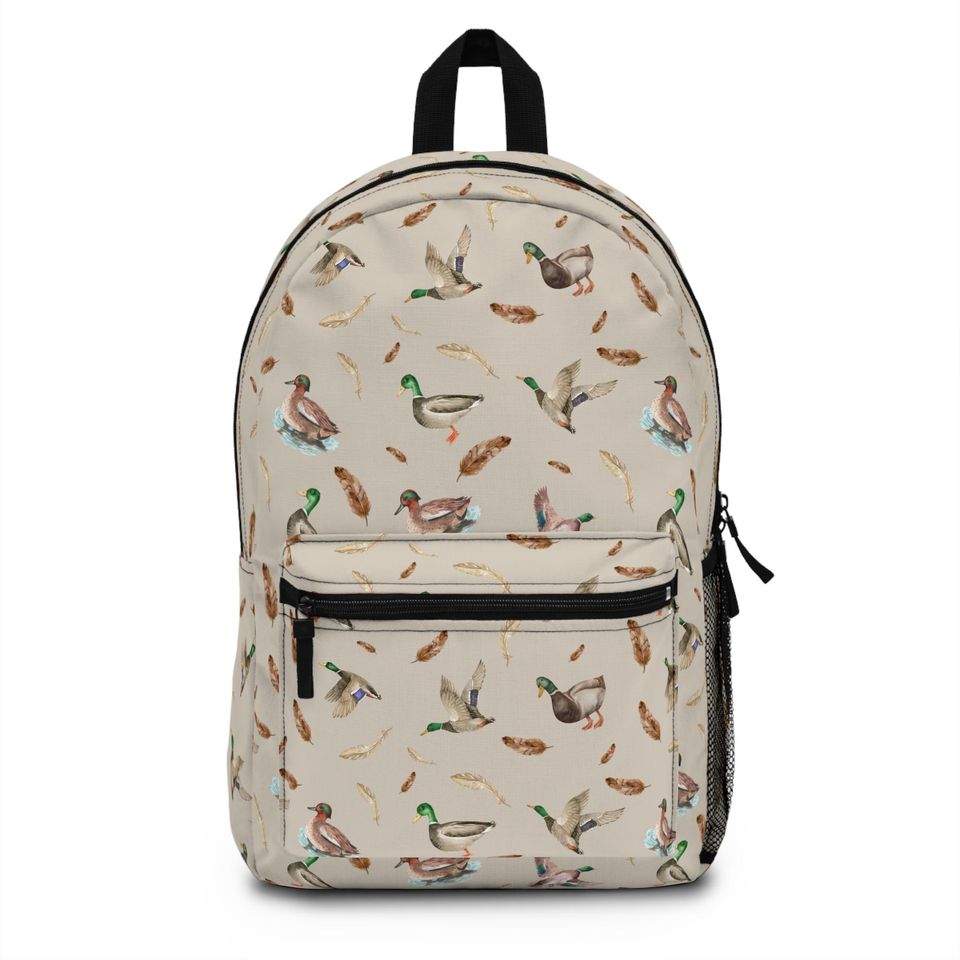 Mallard Duck Backpack, Animal Backpack, Back to School Gift