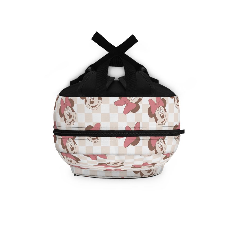 Checkered Minnie Mouse Backpack, Disney Backpack