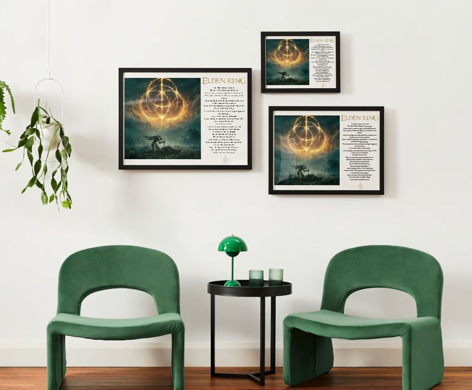 Elden Ring Poster |  Video game poster | Gaming Poster | Elden ring print | Malenia blade of Miquella | Game room decor