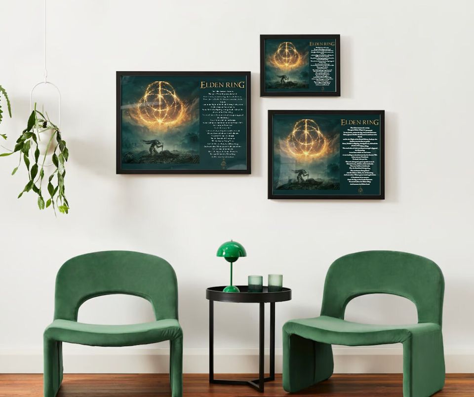 Elden Ring Poster |  Video game poster | Gaming Poster | Elden ring print | Malenia blade of Miquella | Game room decor