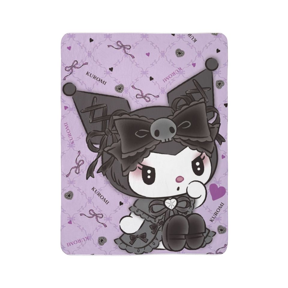 Cute Kuromi Fleece Blanket | Kids Gift