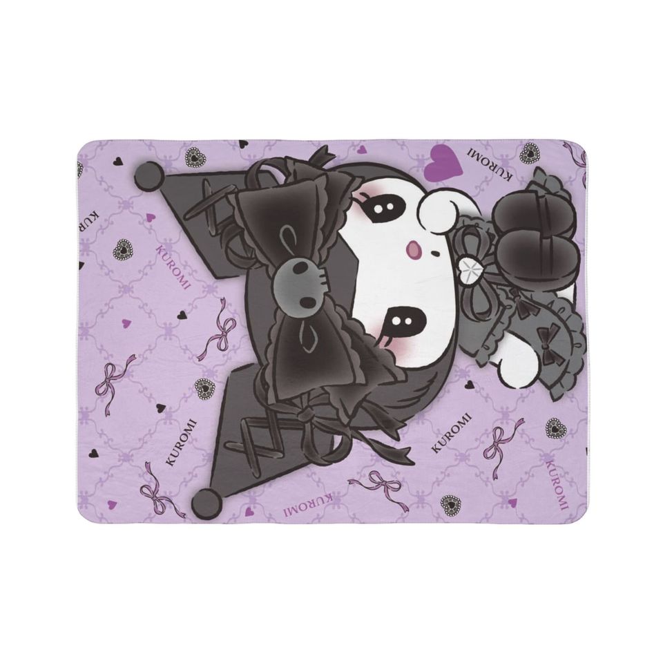 Cute Kuromi Fleece Blanket | Kids Gift
