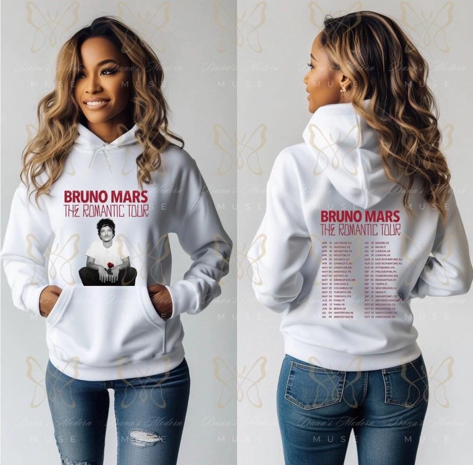 Bruno Mars Romantic Tour Hoodie Double Sided Hoodie Hooligans