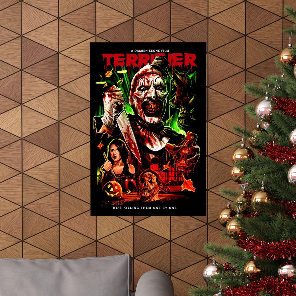 Terrifier matte movie poster featuring Art the Clown | High quality paper