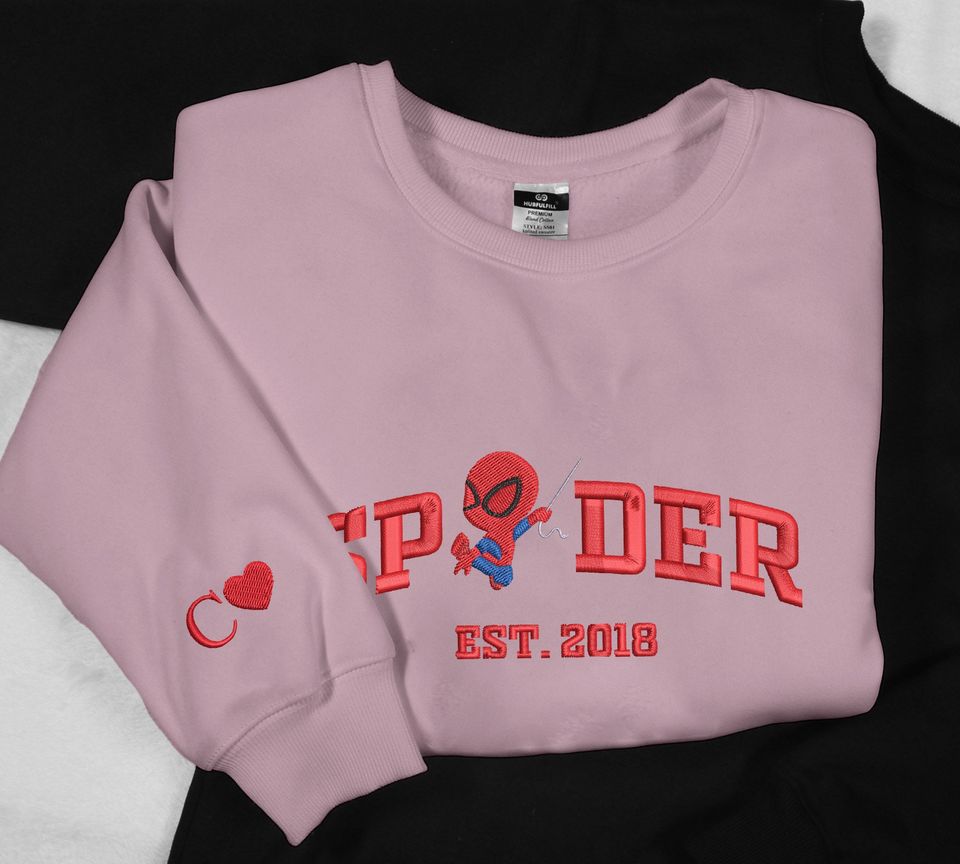 Spider Man Embroidered Sweatshirt Spider Man Shirt Gifts