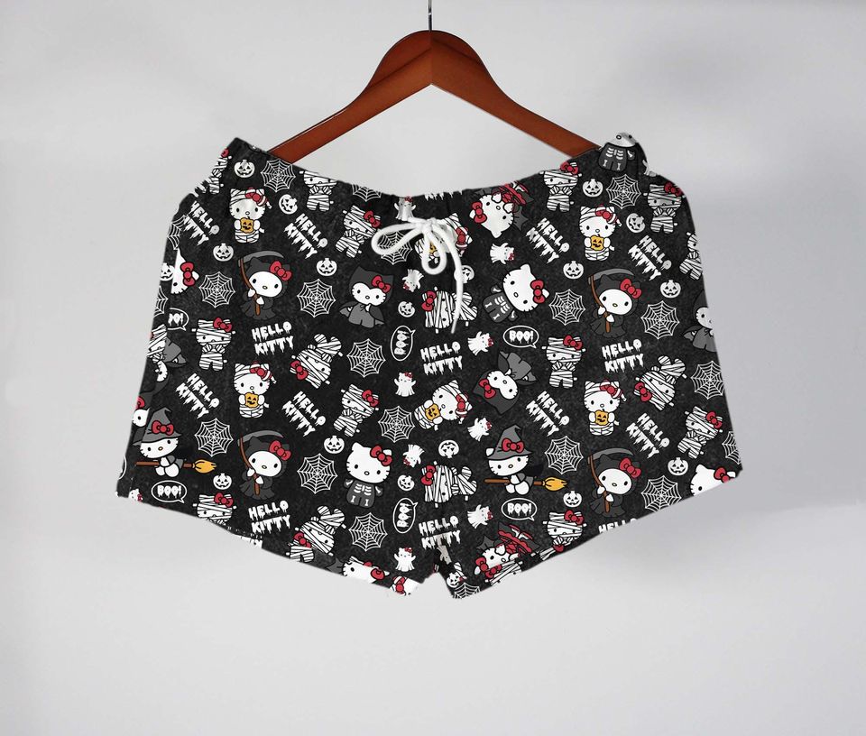 Hello Kitty Hawaiian Shirt, Cute Summer Hello Kitty Button Up Shirt