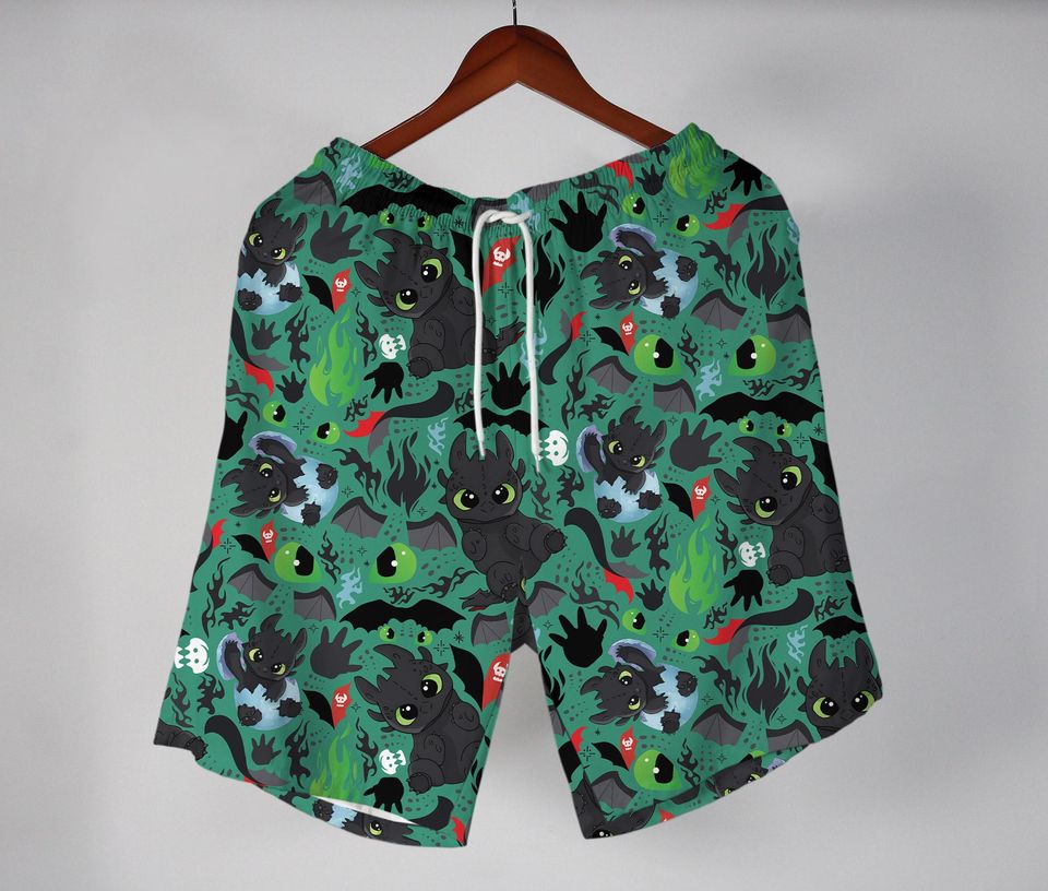 Toothless Hawaiian Shirt Tropical Button Up Shirt