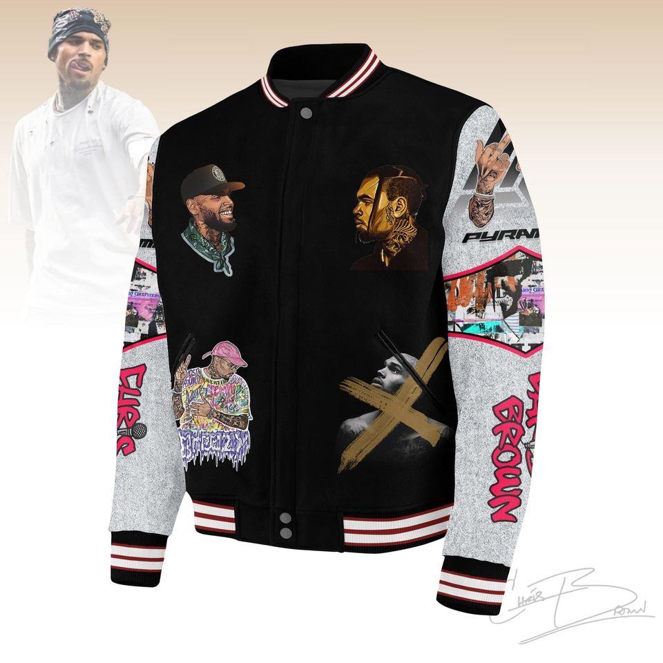 Breezy Bowl XX 2025 Baseball Jacket, Chris Brown Jacket