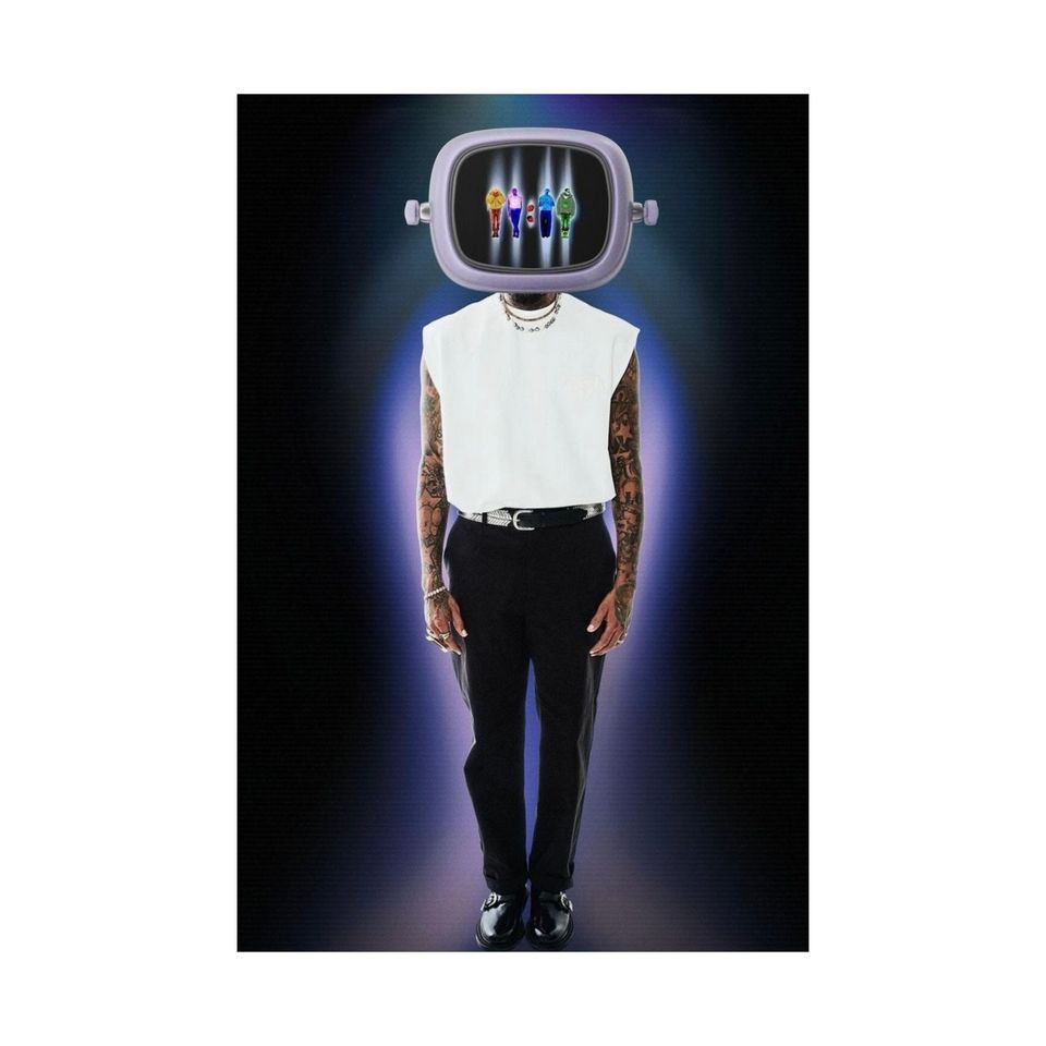 Chris brown 11:11 tour matte vertical poster
