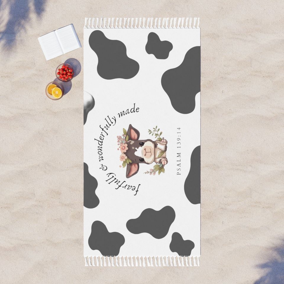 Boho Beach Cloth-Cow