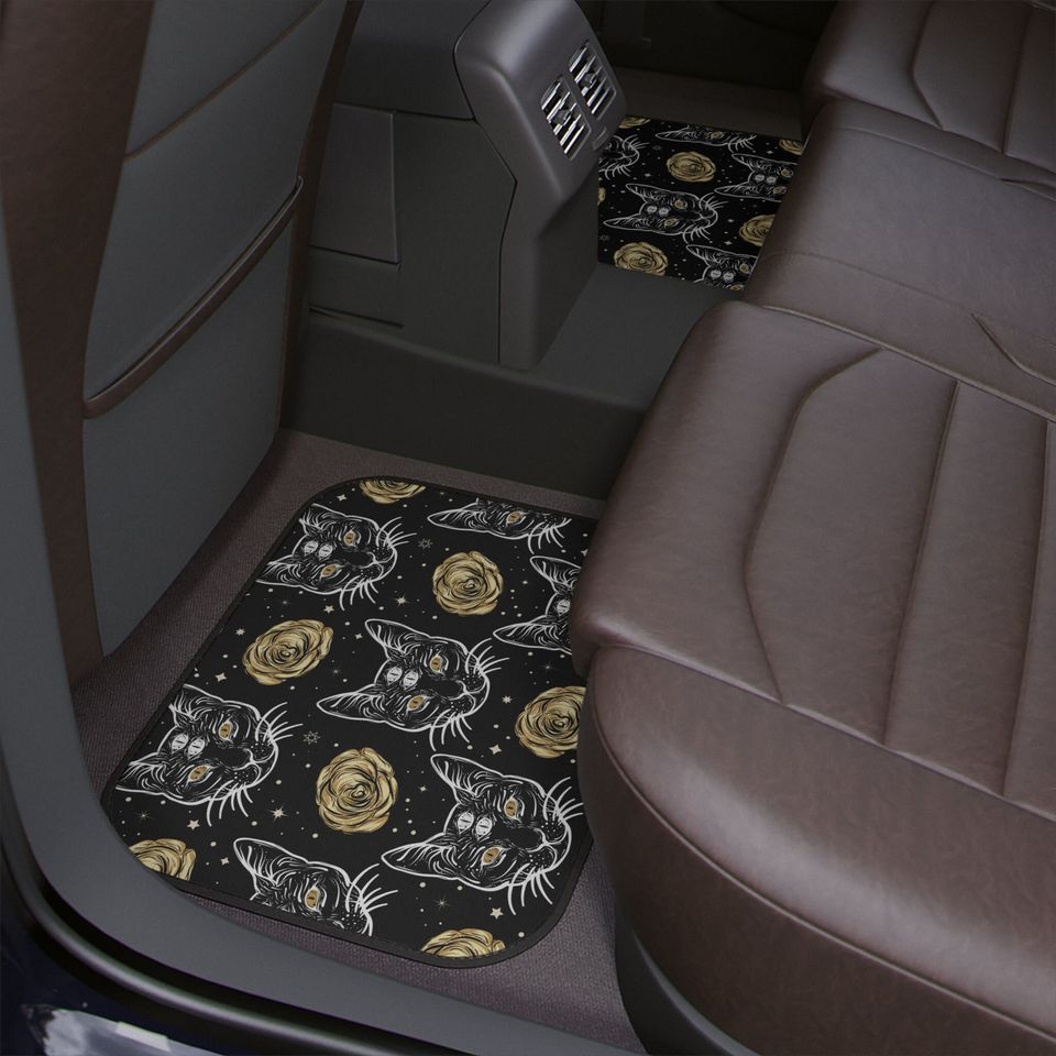 Gothic Cat Car Floor Mats