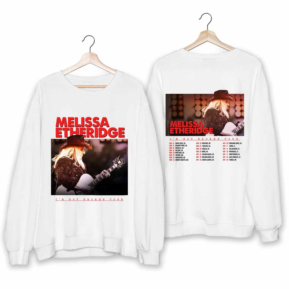 Melissa Etheridge I'm Not Broken 2024 US Tour Shirt
