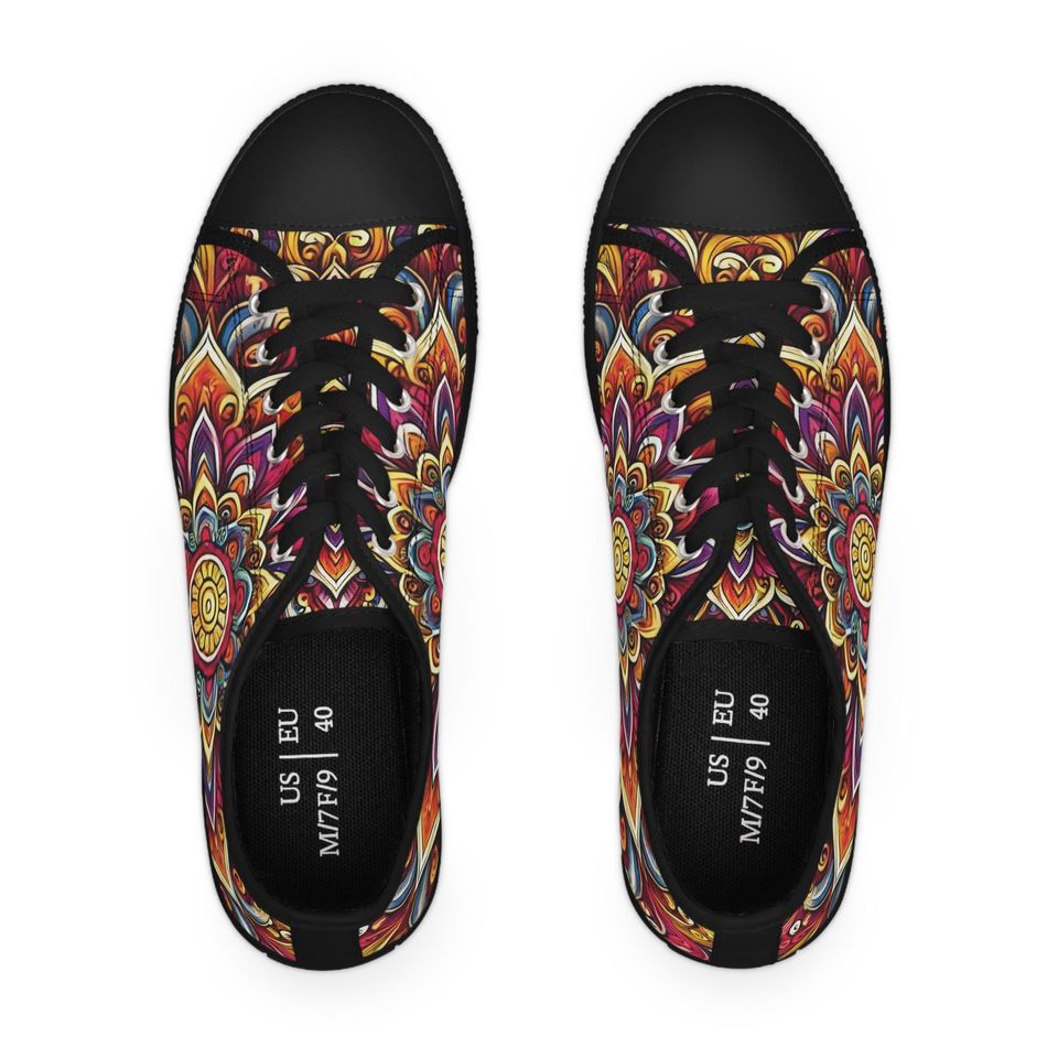 Mandala Design Women's Low Top Sneakers