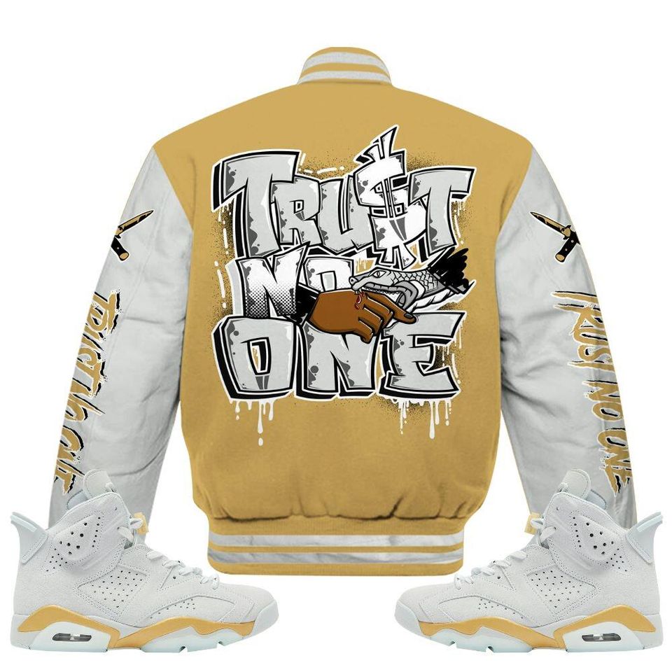 Craft Paris 6s Varsity Jacket, Trust No One Baseball Jackets