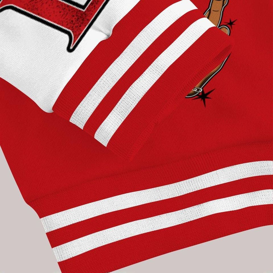 Dunk Low Fruity Pebbles Varsity Jacket, Trust No One Snake-Bite Street Style Baseball Jackets