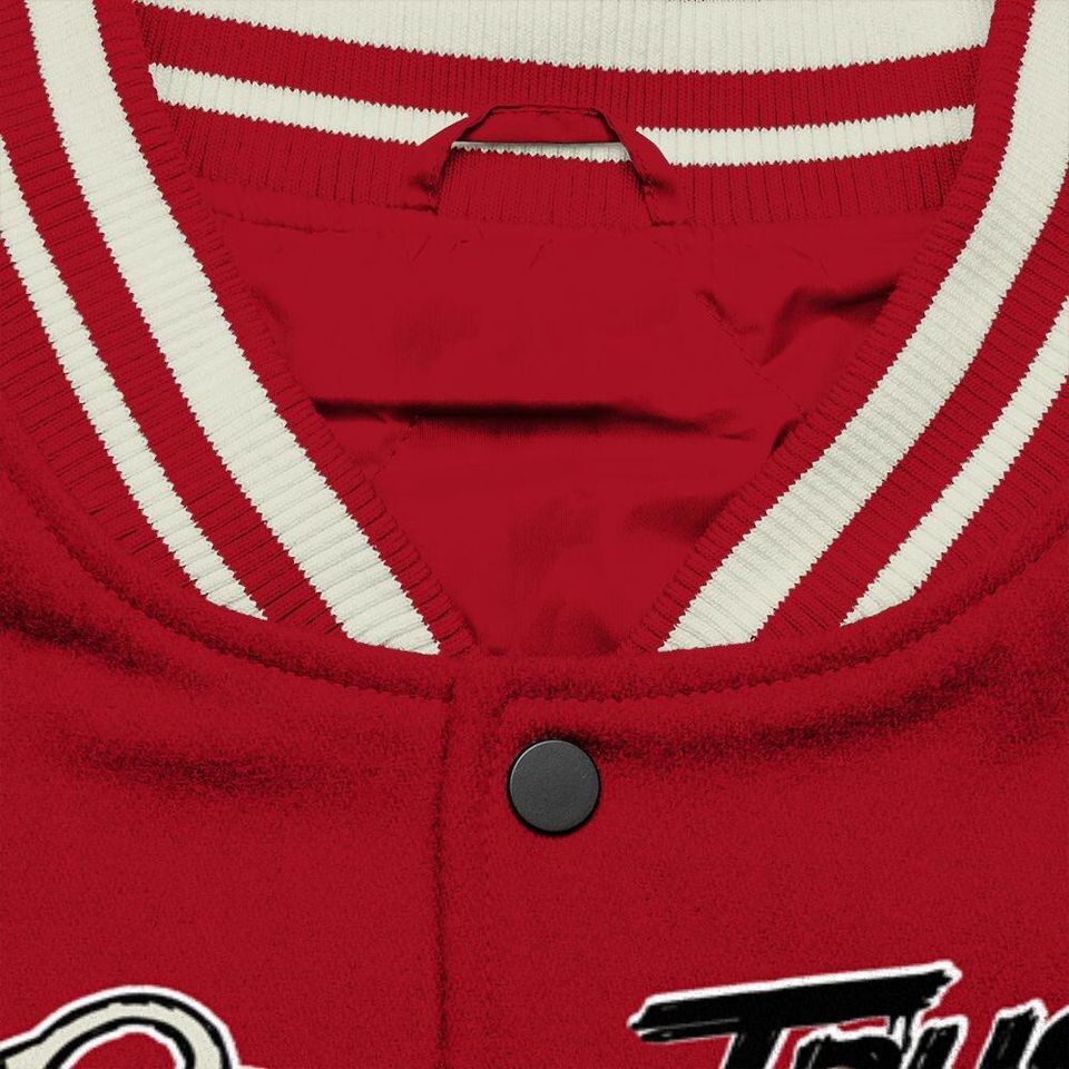2025 High OG Cinnabar 1s Varsity Jacket, Trust No One Baseball Jackets