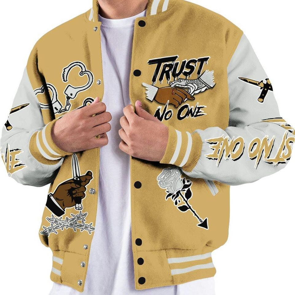 Craft Paris 6s Varsity Jacket, Trust No One Baseball Jackets