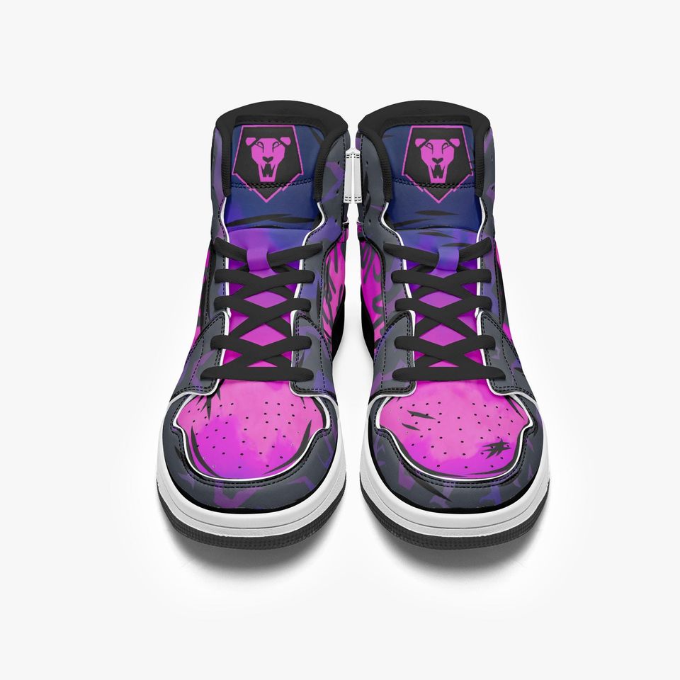DH Saja Idol AJ1 High-Top Leather Sneakers