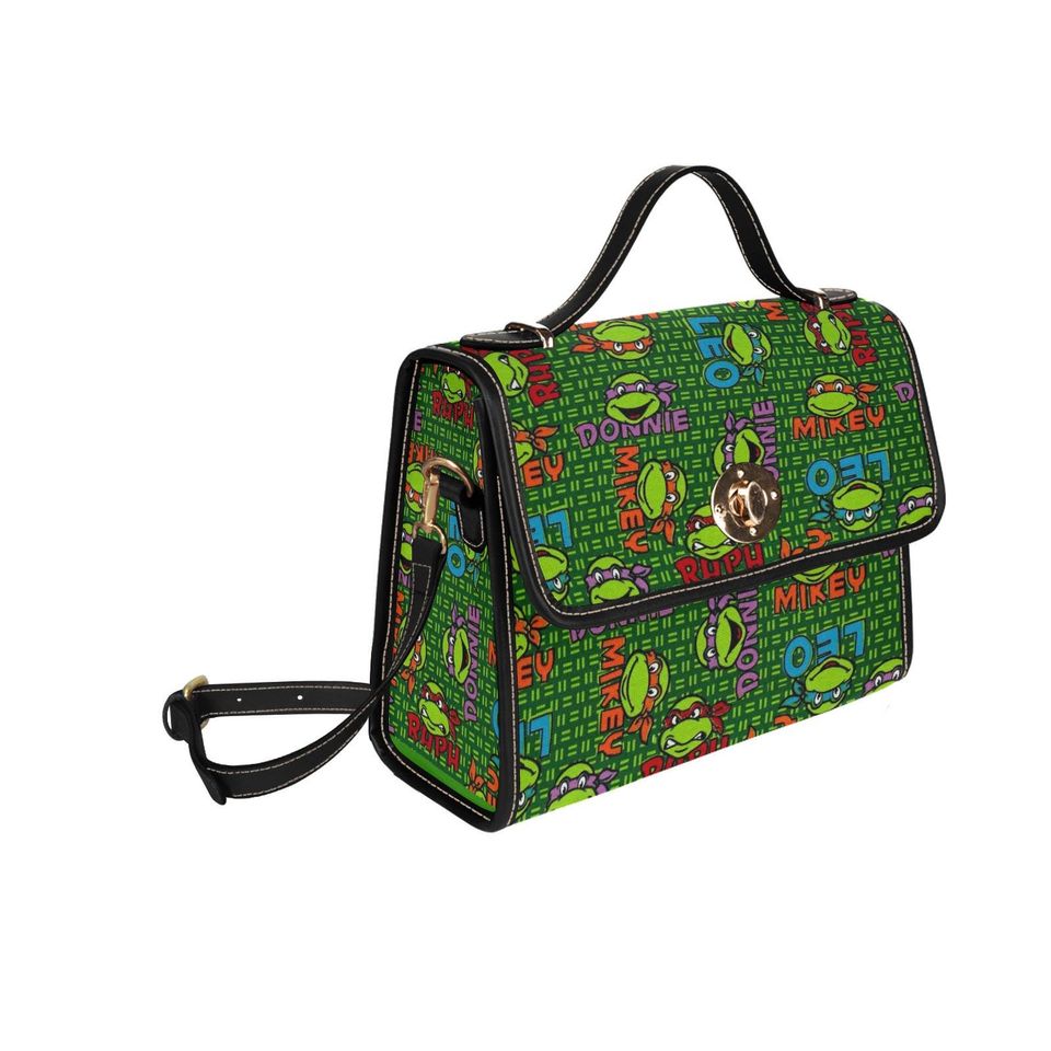 Character Turtles Lock bag (black shoulder strap, black edging)