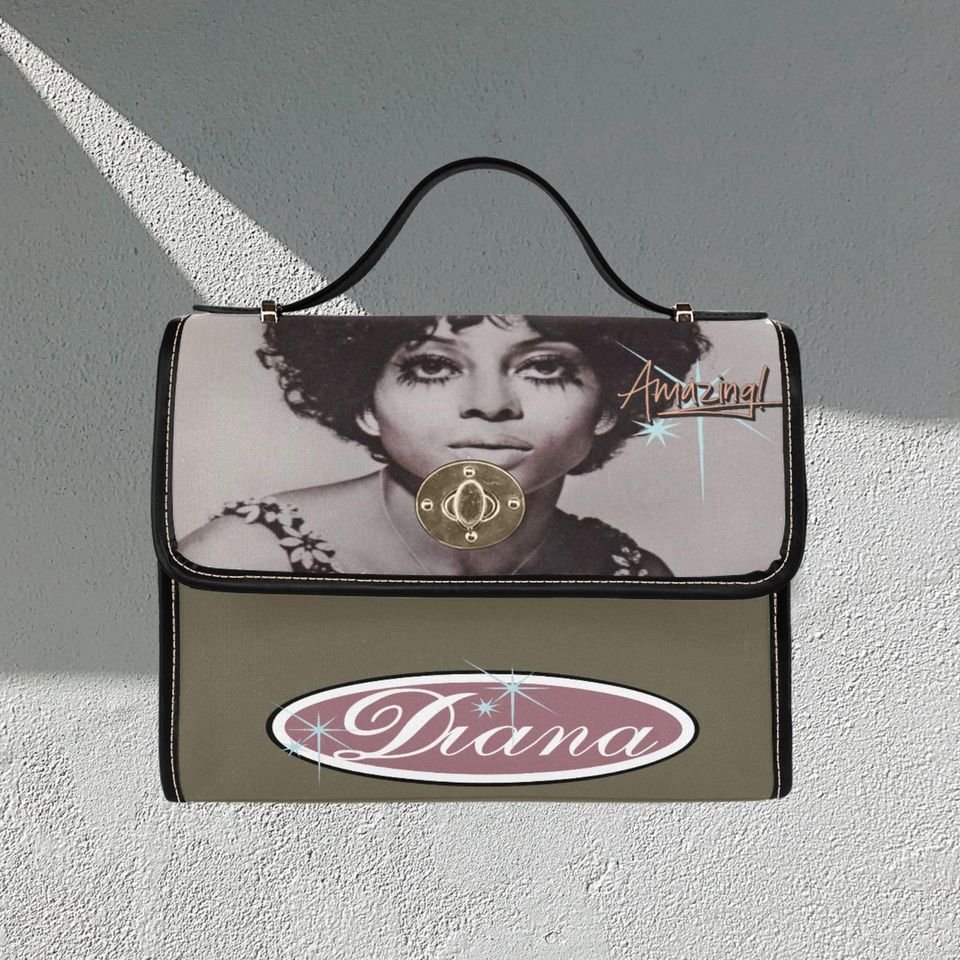 Diana Lock bag (black shoulder strap, black edging)
