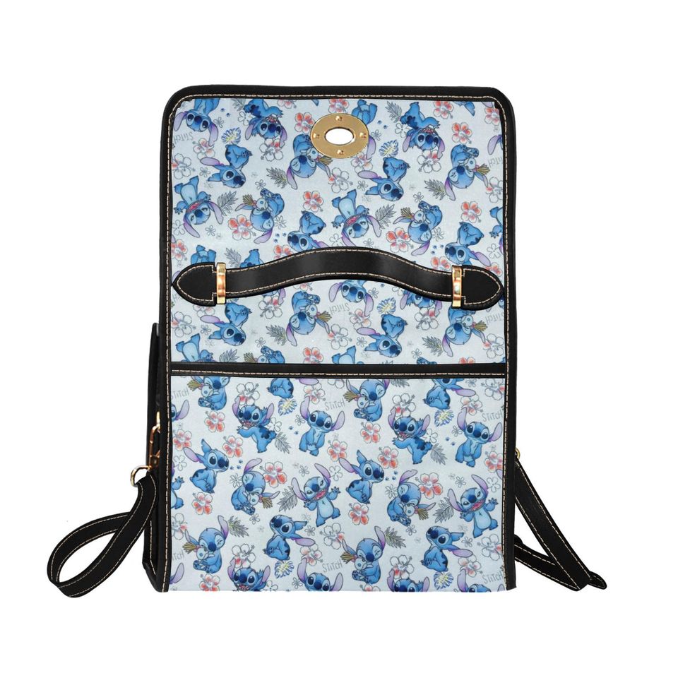 Character Stitch Blue Lock bag (black shoulder strap, black edging)