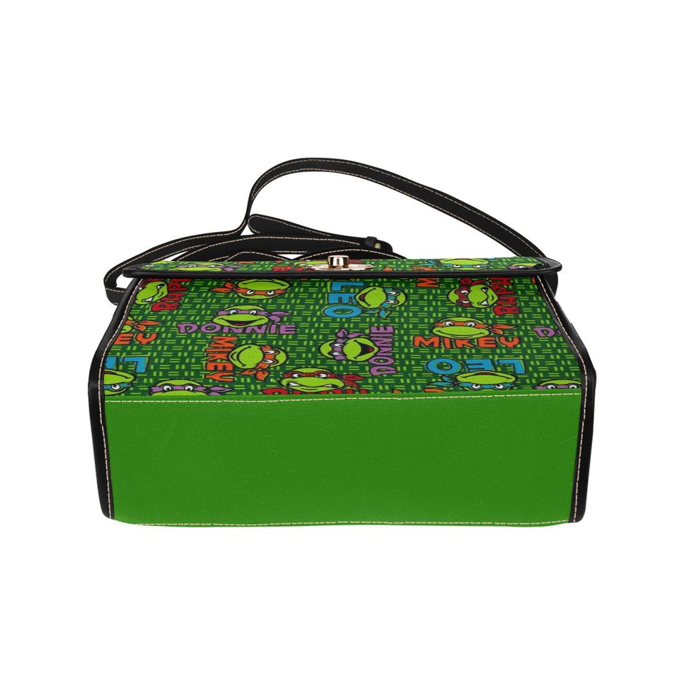 Character Turtles Lock bag (black shoulder strap, black edging)