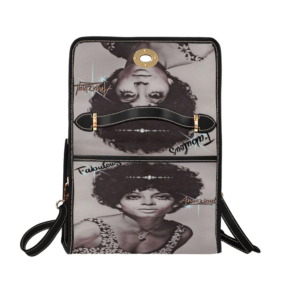 Diana Lock bag (black shoulder strap, black edging)