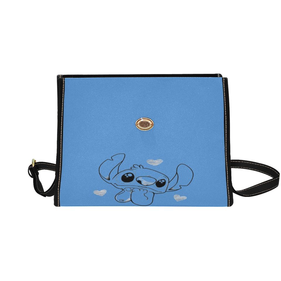 Character Stitch Blue Lock bag (black shoulder strap, black edging)