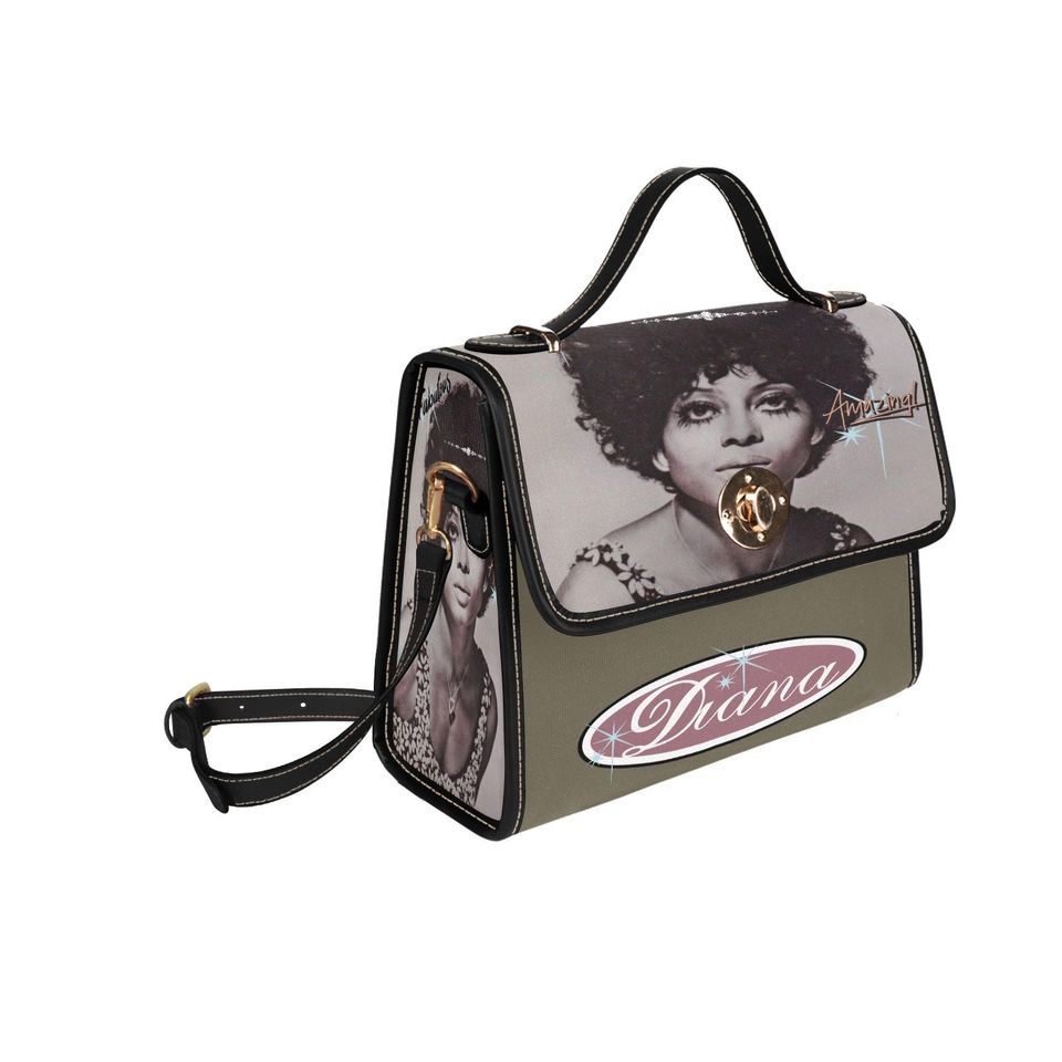 Diana Lock bag (black shoulder strap, black edging)