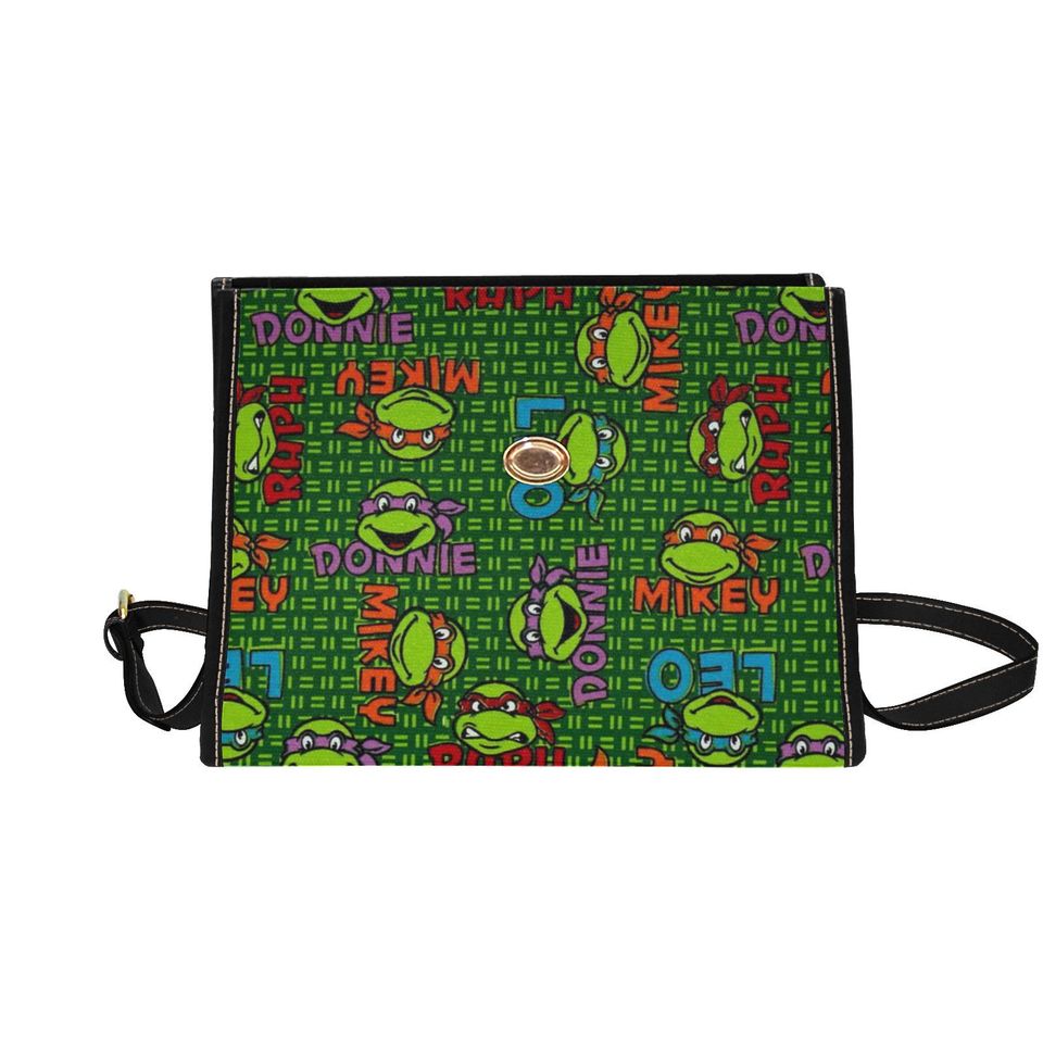 Character Turtles Lock bag (black shoulder strap, black edging)
