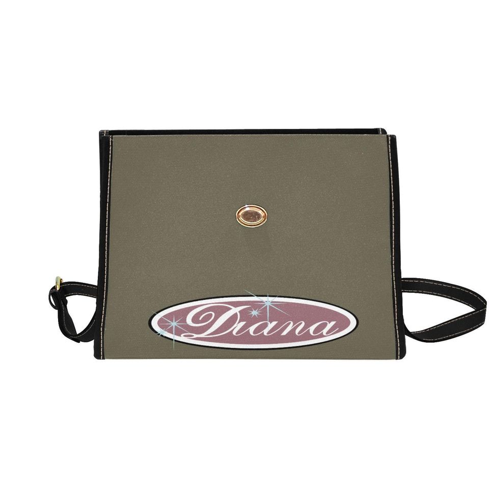 Diana Lock bag (black shoulder strap, black edging)